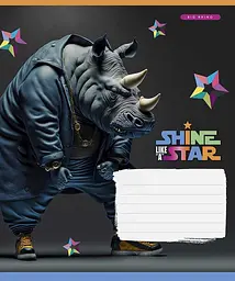 Зошит загальний Школярик Dance star у лінію 18 аркушів 25 шт. (018-3276L) - мініатюра 2