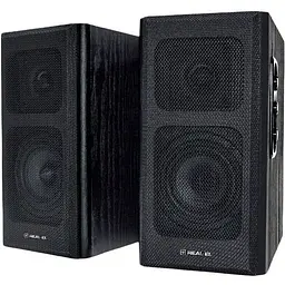 Колонки 2.0 Real-El S-250 Black, 2 x 10 Вт, МДФ, живлення від мережі 220V, керування збоку (S-250)