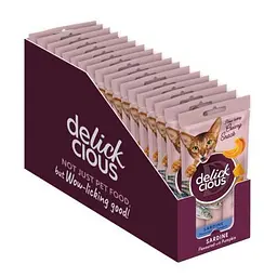 Ласощі для котів Delickcious Сардина з додаванням гарбуза 4 х 15 г (4820269141636) - мініатюра 8