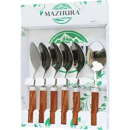 Набір закусочних ложок Mazhura Beech walnut 6 шт. (mz506095)