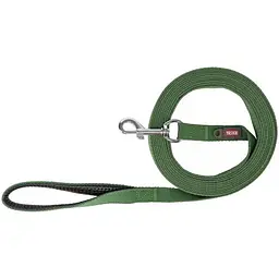 Повідок для собак Trixie Tracking leash бавовняний S-M 10 м 20 мм оливковий