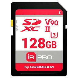 Карта пам'яті Memory card SD 128Gb GoodRAM IRDM PRO SDXC V90 UHS-II U3 ​​Retail