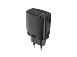 Мережевий зарядний пристрій Aspor A811 (2USB/2.4 A) Black