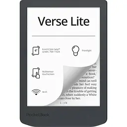 Електронна книга Pocketbook 619 Verse Lite, Midnight Grey (PB619-T-CIS) - мініатюра 1