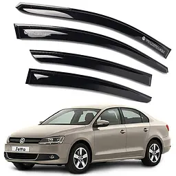 Дефлектори вікон ветровики Volkswagen Jeeta 2010-2015 Седан Скотч 3M Voron Glass