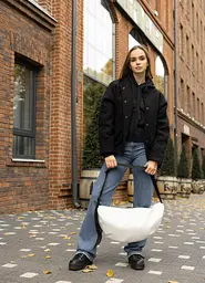 Сумка жіноча Sambag HOBO BAG-GLOVE Біла 25 х 58 х 4 см (53400008) - мініатюра 6