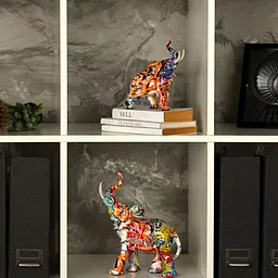 Декоративна статуетка MBM My Home Слон (DH-ST-22 M COLOR) - мініатюра 5