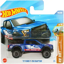 Базова машинка Hot Wheels HW Dirt 17 Ford F-150 Raptor синя (5785) JBB05-N521 