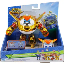 Ігровий набір Super Wings Transforming Золотий Хлопчик і улюбленець (EU770441) - мініатюра 2