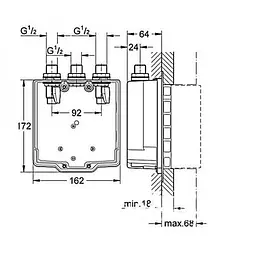 Прихована частина Grohe Eurosmart Cosmopolitan 36322000 - мініатюра 2