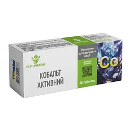 Таблетки Elit-Pharm Кобальт джерело кобальту для обмінних процесів 40 таблеток