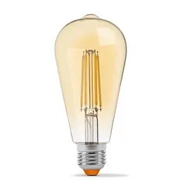 Лампочка Videx Filament ST64FA 10W E27 2200K бронза (VL-ST64FA-10272) - мініатюра 2