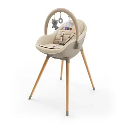 Стільчик для годування 2 в 1 Kinderkraft Fini Up Beige (KHFINIUPBEG0000) 
