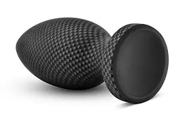 Анальна пробка силікон Blush Spark Silicone Plug Small Carbon Fiber - мініатюра 3