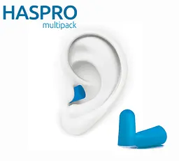Пінні беруші для сну 50 пар HASPRO TUBE50 SNR 38 дБ Сині (1124-02) - мініатюра 10