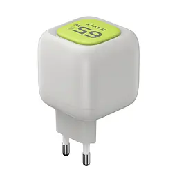 Зарядний пристрій HAVIT UC253 GaN 65W USB-A+USB-C +Кабель USB-C Gray/Green HAVIT (29277-000) - мініатюра 4