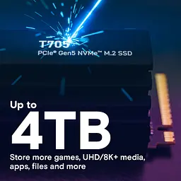 Накопичувач SSD M.2 2280 1TB T705 with Heatsink Micron (CT1000T705SSD5) - мініатюра 5