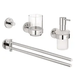 Набір аксесуарів для ванної кімнати Grohe Essentials 40846001, Хром