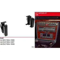 Перехідна рамка Audi A4, A6, A8 ACV 281320-01 - мініатюра 3