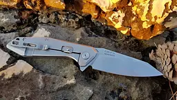 Ніж складаний туристичний Ruike P135-SF, (9.2 см) 14C28N / steel 420 сірий - мініатюра 11