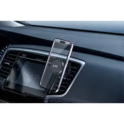 Автотримач XO C122 Round magnetic bracket with air outlet Чорний - мініатюра 5