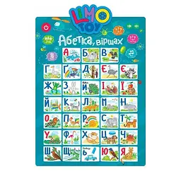 Плакат навчальний "Абетка" SK 0021 Укр Синій