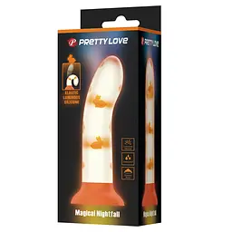 Фалоімітатор Pretty Love Magical Nightfall 17 см помаранчевий - мініатюра 9