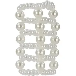 Насадка на пеніс CalExotics Basic Essentials Pearl Stroker Beads 7 см білий