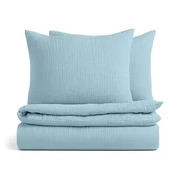 Дитяча постіль Cosas Aquamarine без простирадла муслін 110х140 см (Set_Muslin_37LightBlue_140_2)