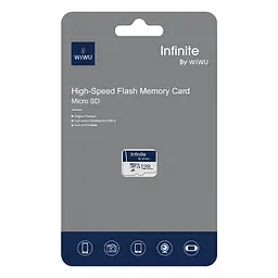 Карта пам'яті Wiwu Wi-FC004 Infinite Series (U3, C10) microSDXC Class 10, 128GB без адаптера Blue - мініатюра 2