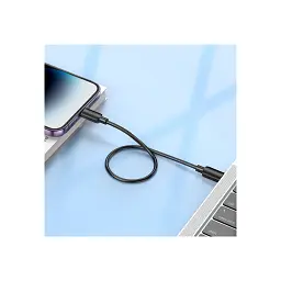 Дата кабель USB-C to Lightning 0.25m Hyper PD X96 black HOCO (6942007609364) - мініатюра 5