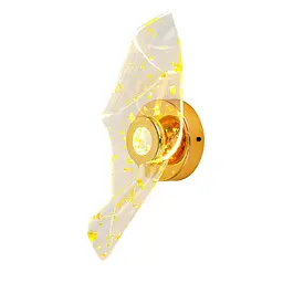 Бра настінне LED Levistella 796W6392(1) GD, 4W, три режими кольору, золото, сучасний стиль для дому - мініатюра 2