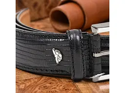 Чоловічий ремінь із натуральної шкіри 411 nero Чорний 3.5 × 105 см (42 р.), 110 см (44 р.), 115 см (46 р.), 120 см (48 р.), 125 см (50 р.), 130 см (52 р.) TONY PEROTTI acs0032303 - мініатюра 5