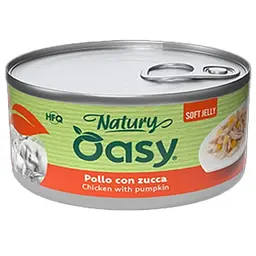 Вологий корм Oasy Cat Wet Natury для дорослих котів курка з гарбузом 85 г
