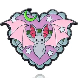 Значок Серце кажан Bat Heart 3 см CH P SBB