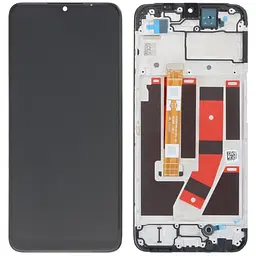Дисплей Oppo A57 4G/A57s/A57e/A77 4G чорний, з рамкою