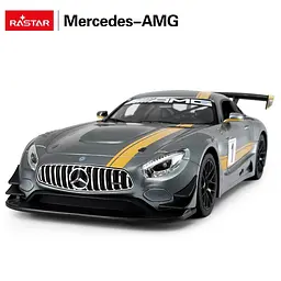 Машинка Mercedes AMG GT3 сірий RASTAR модель 1:14 Автомобіль на дистанційному керуванні + пульт - мініатюра 4