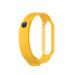 Ремінець для фітнес-браслета Lemfo для Xiaomi Mi Band 5, 6, 7 жовтий - мініатюра 3
