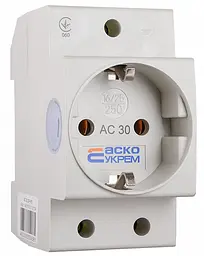 Розетка модульна з заземленням AC30 АСКО‑УКРЕМ (A0150010104)