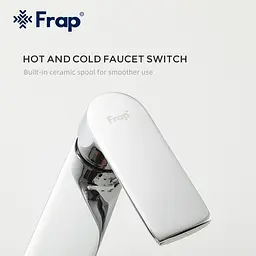Змішувач для умивальника Frap F1071-2, Хром - мініатюра 4