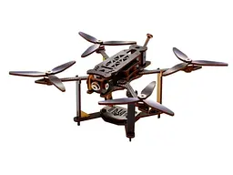 Дерев'яний 3D конструктор FPV Mini, Puzzleоk (Puz-00953), 95 дет. - мініатюра 3