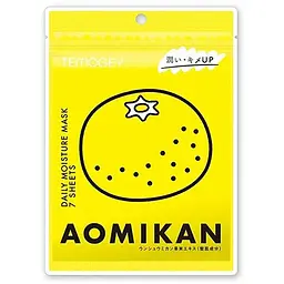 SPC Temogey Aomikan Mask тканинна маска для інтенсивного догляду із японським мандарином, 7 шт
