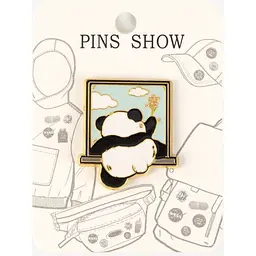 Значок Панда 0928102521-1 Різнокольоровий shop (2000999539930)