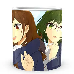 Кухоль GeekLand Horimiya Хорімія Хорі Ремі Сакура Юкі H 02.09 330 мл білий - мініатюра 2