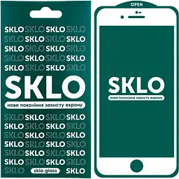 Захисне скло SKLO 5D Full Glue Pac для Apple iPhone 7 Plus/8 Plus [White] [71591] - мініатюра 2