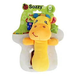 Іграшка - пищалка, м'яка брязкальце для малюків Sozzy 1205 Жираф