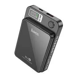 Магнітний павер банк із бездротовим зарядним Hoco DB41 River magnetic Wireless charging 10000mAh чорний