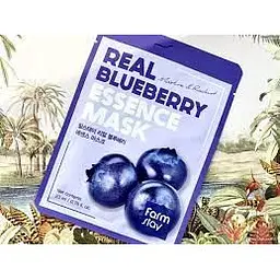 Маска для обличчя FarmStay Real Blueberry Essence Mask Чорниця 23 мл - мініатюра 3
