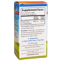 Рідкий вітамін Д3 Carlson Vitamin D3 2000 МО краплі 10.3 мл - мініатюра 2