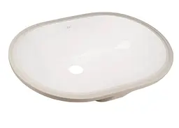 Комплект Qtap Stork: Раковина врізна овальна 570x390x210 мм White + Донний клапан PU02O (QT15116030WN47294) - мініатюра 4